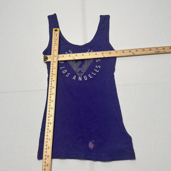 Vintage Guess Jeans Mcbling Women’s Size Small Very Fitted Tank - Picture 4 of 4